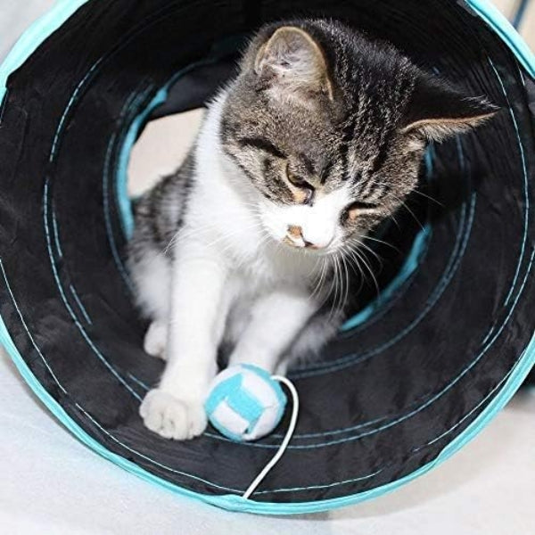 Fhodigogo Cat Toy Cat Tunnel, Cat Toy Dog Toy Play Tunnel 3-Way Pet