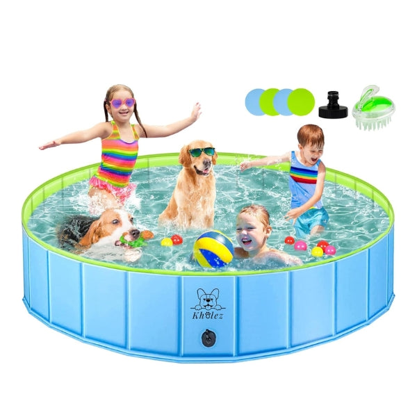 KHOLEZ Dog Pool, 120 x 30 cm Dog Bath for Large Small Dogs