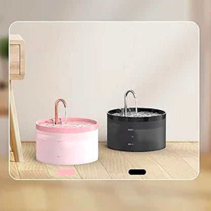 Cat Fountain, Super Silent Cat Drinking Fountain, Giotohun 2L Cat Drinking Fountain, Built-in LED Light