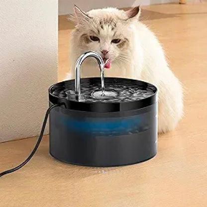 Cat Fountain, Super Silent Cat Drinking Fountain, Giotohun 2L Cat Drinking Fountain, Built-in LED Light