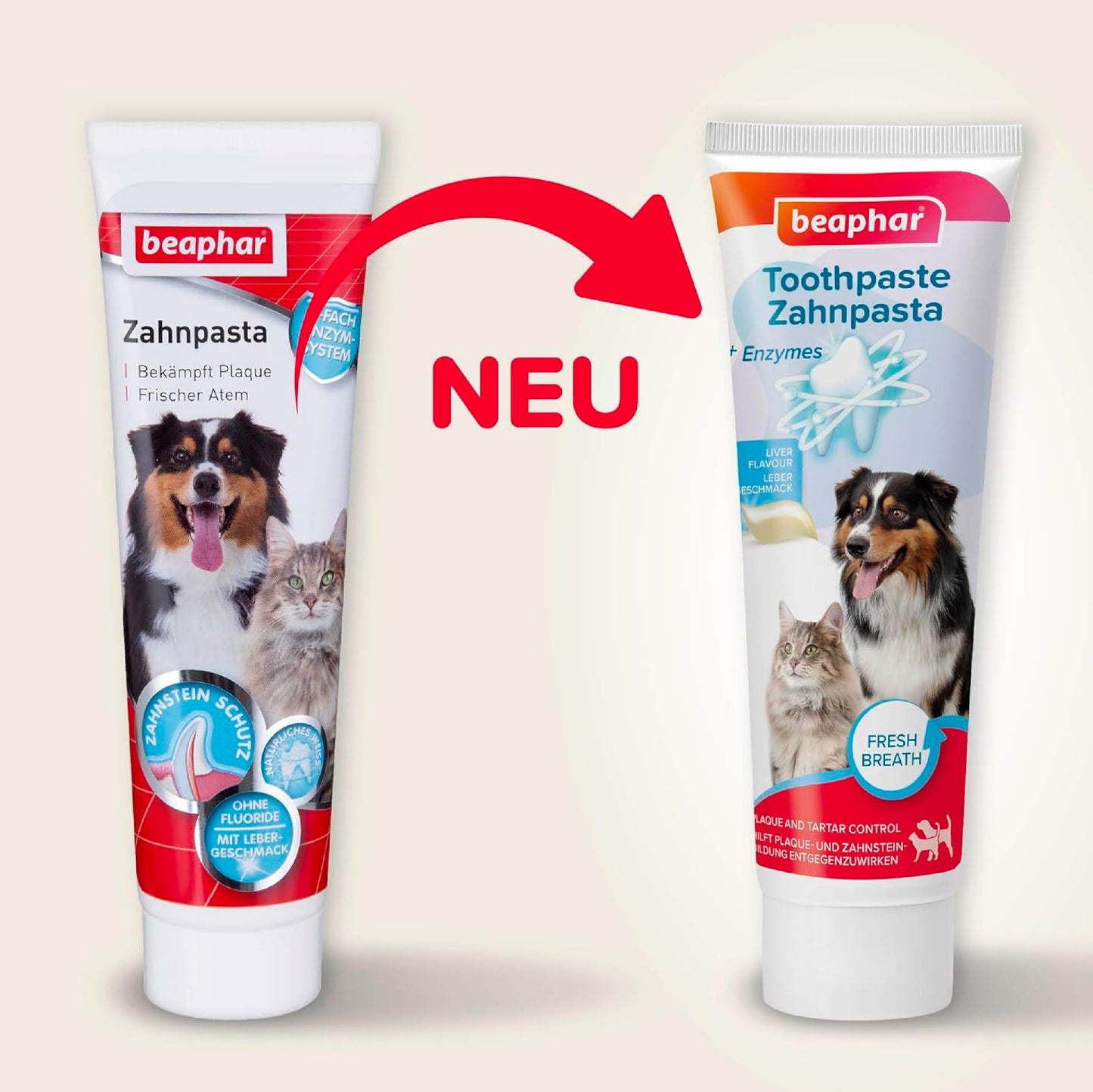 Beaphar Toothpaste for Dogs and Cats, Protects against Plaque