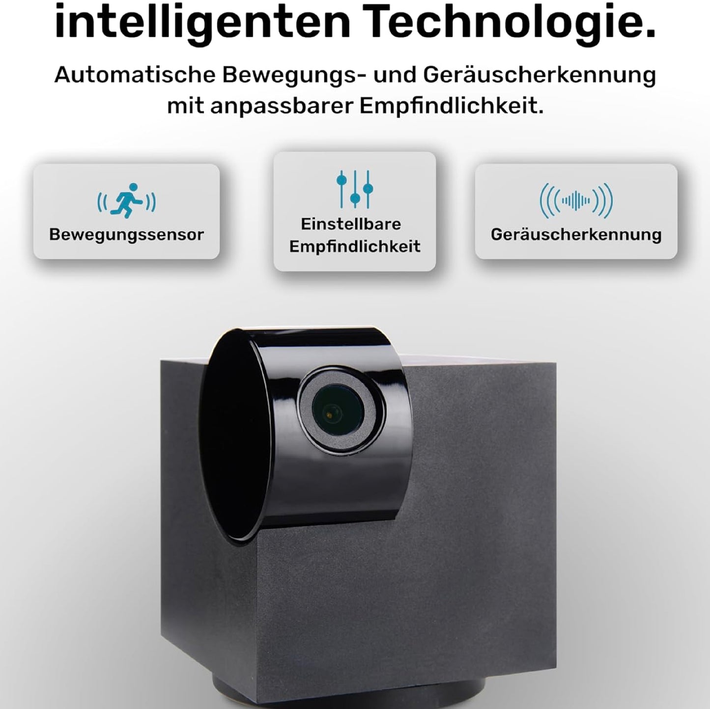 PetTec CCTV Camera Full HD 360° WiFi Night Vision Automatic Noise Detection