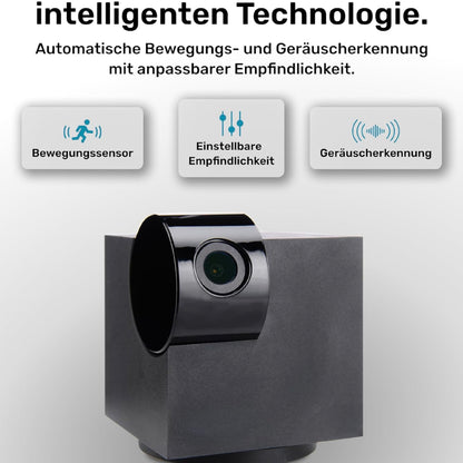 PetTec CCTV Camera Full HD 360° WiFi Night Vision Automatic Noise Detection