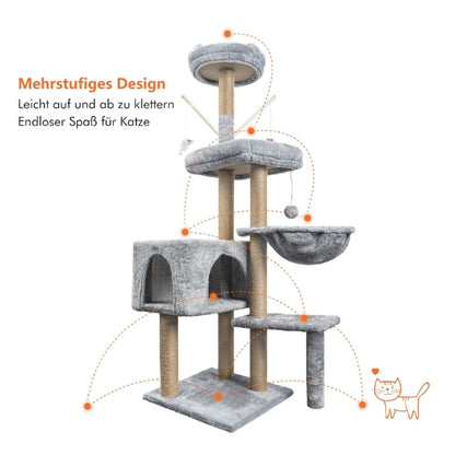 HOMIDEC Cat Scratching Post, 145 cm, Cat Tree