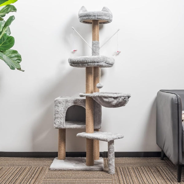 HOMIDEC Cat Scratching Post, 145 cm, Cat Tree