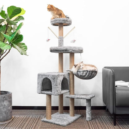 HOMIDEC Cat Scratching Post, 145 cm, Cat Tree