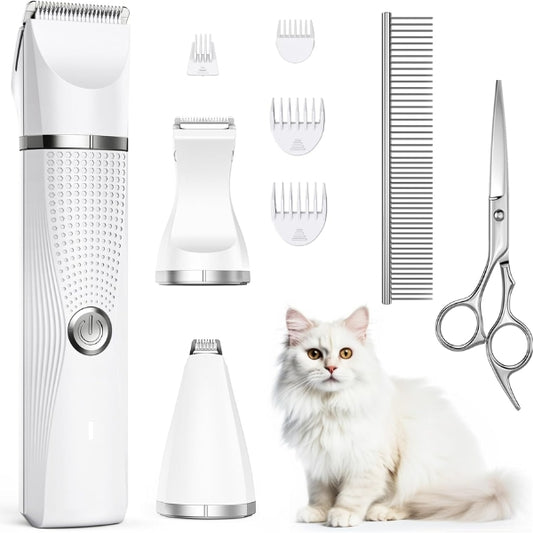 Bautrium Quiet Cat Clippers Set, Professional Hair Trimmer