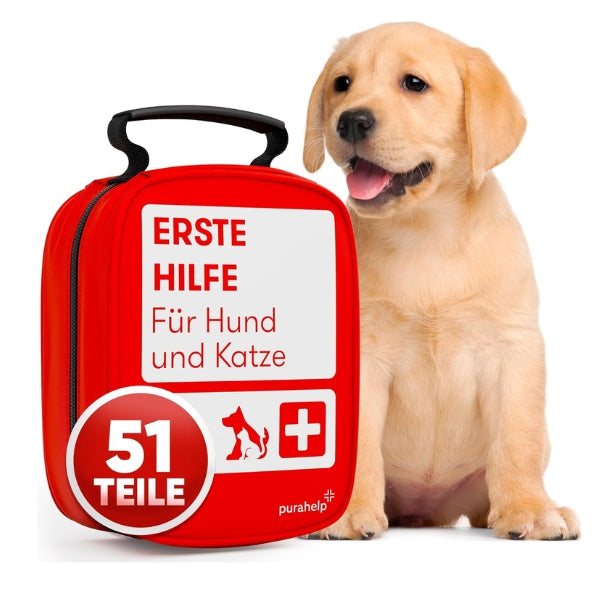 PURAHELP® First Aid Kit for Dogs and Cats [51 Pieces]