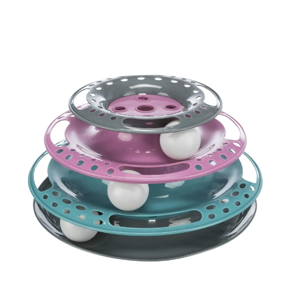 Trixie Cat Circle Tower Catch The Balls, Plastic