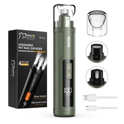 IREDOON Professional Claw Grinder for Dogs, 3-Speed with 4 LED Lights