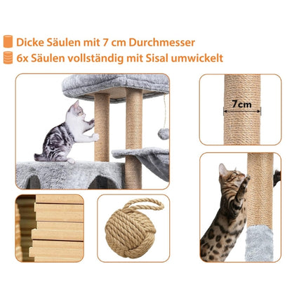 HOMIDEC Cat Scratching Post, 145 cm, Cat Tree