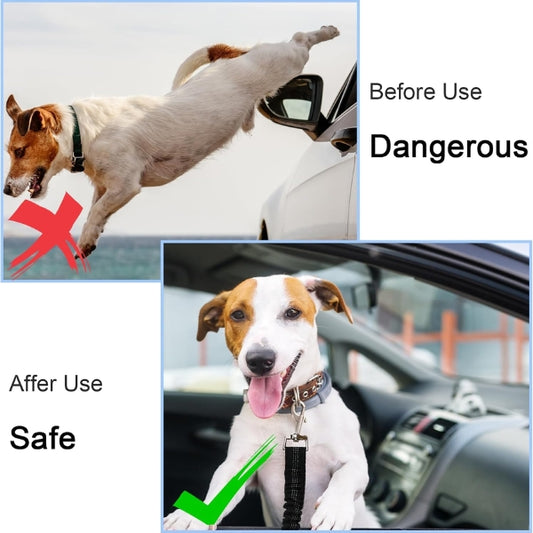 Nutabevr Pack of 2 Dog Belt for Car, Length Adjustable Dog Seat Belt