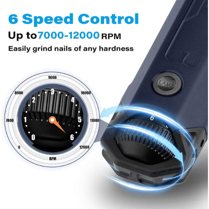 Casfuy Dog Claw Grinder 6 Speed - Newest Claw Grinder for Pets, Super Quiet