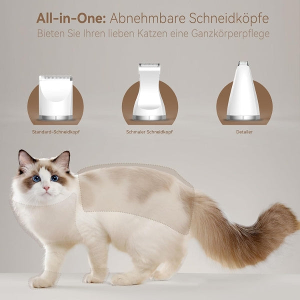 Bautrium Quiet Cat Clippers Set, Professional Hair Trimmer