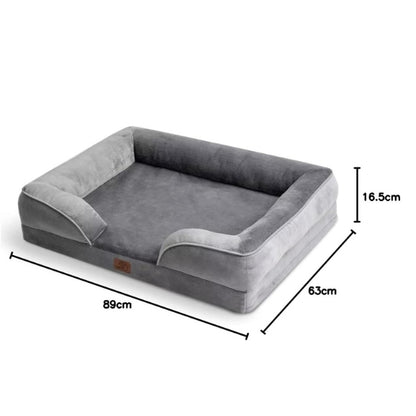 BEDSURE Orthopaedic Dog Bed, Ergonomic Dog Sofa, 89 x 63 cm