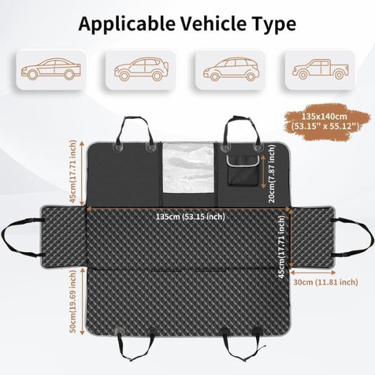 KYG Dog Blanket Car Rear Seat Cover Dog Back Seat Side Protection