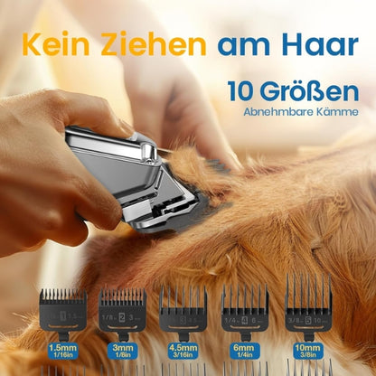 Oneisall Quiet Dog Clipper for Dense Fur, IPX7 Waterproof Clippers for Dog/Cat