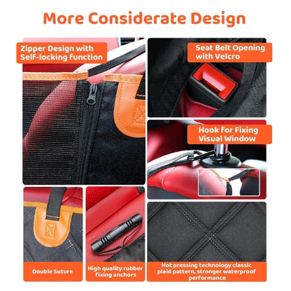 KYG Dog Blanket for Car Rear Seat with Visible Window - Waterproof Car Seat