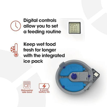 PetMate 80889 Cat Mate C500 Automatic Feeder for 5 Meals