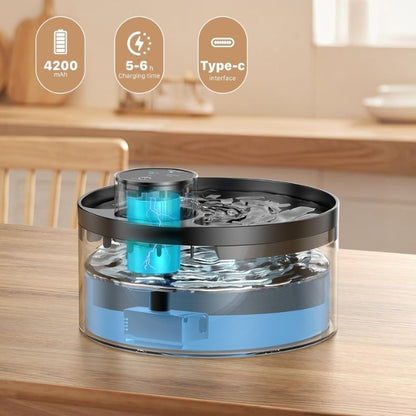 Wireless Cat Fountain: 3.2 L Drinking Fountain for Cats