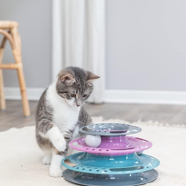 Trixie Cat Circle Tower Catch The Balls, Plastic