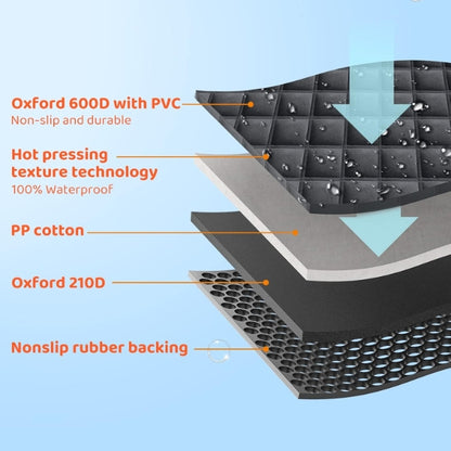 KYG Dog Blanket for Car Rear Seat with Visible Window - Waterproof Car Seat