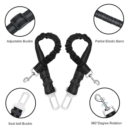 Nutabevr Pack of 2 Dog Belt for Car, Length Adjustable Dog Seat Belt