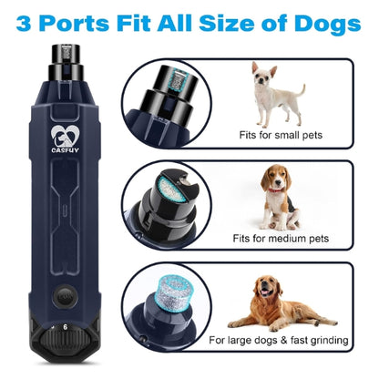 Casfuy Dog Claw Grinder 6 Speed - Newest Claw Grinder for Pets, Super Quiet