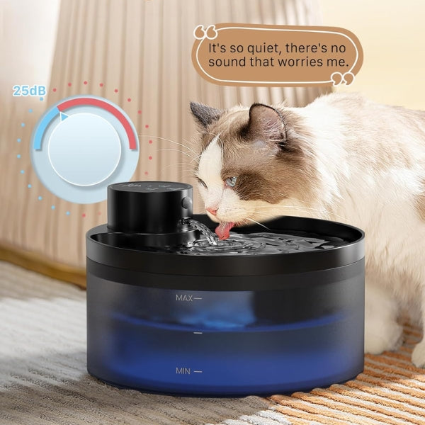 Wireless Cat Fountain: 3.2 L Drinking Fountain for Cats