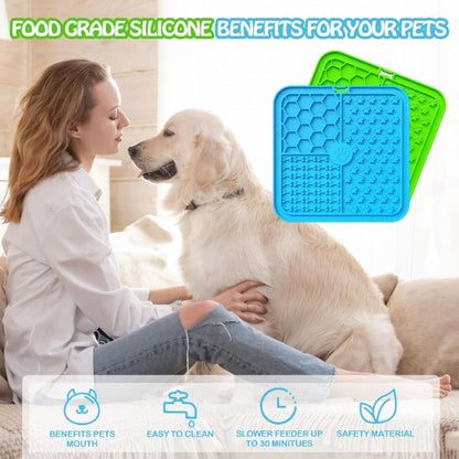 Dog Lick Mat, Premium Lick Mat Dog with Suction Cup for Relief of Dog Anxiety
