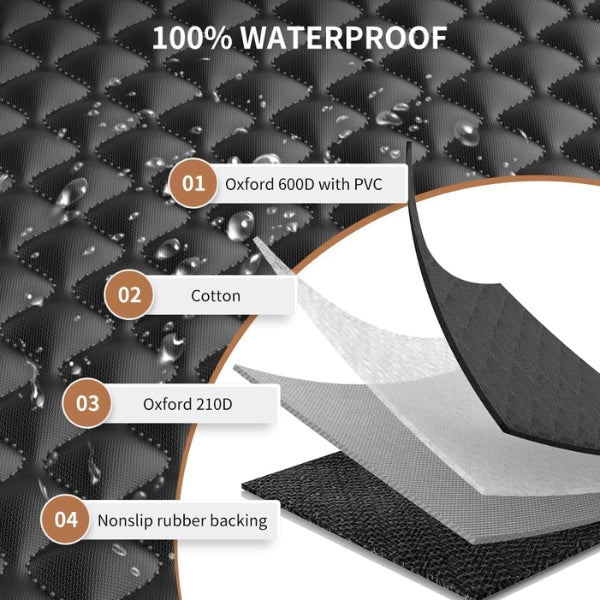 KYG Dog Blanket Car Rear Seat Cover Dog Back Seat Side Protection