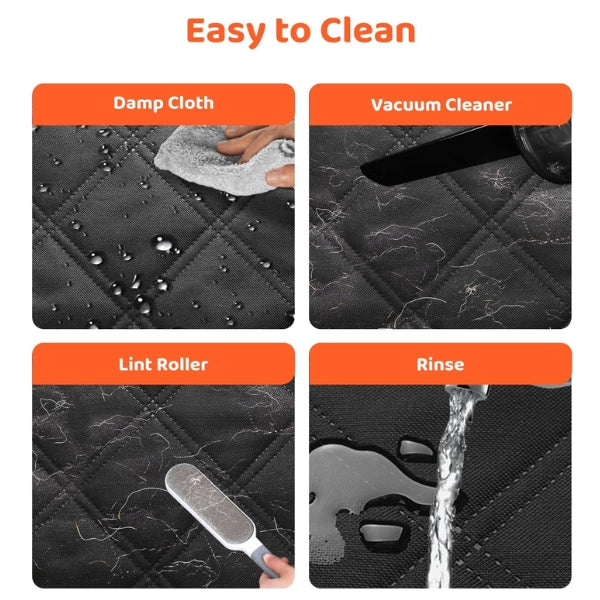 KYG Dog Blanket for Car Rear Seat with Visible Window - Waterproof Car Seat