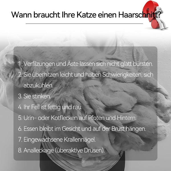 Bautrium Quiet Cat Clippers Set, Professional Hair Trimmer