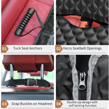 KYG Dog Blanket Car Rear Seat Cover Dog Back Seat Side Protection