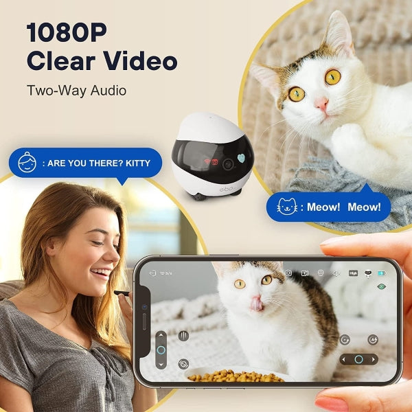 Enabot EBO SE Pet Cameras with EBO ROLA-PET App