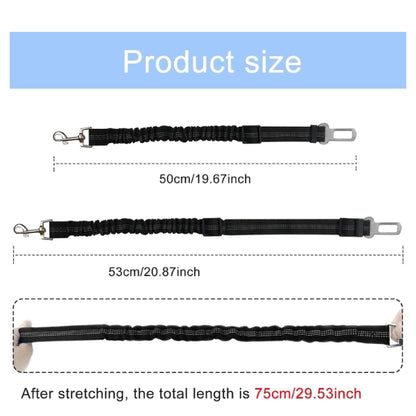 Nutabevr Pack of 2 Dog Belt for Car, Length Adjustable Dog Seat Belt